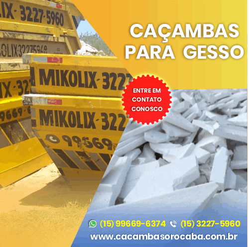 cacamba de entulho, locação em sorocaba e região